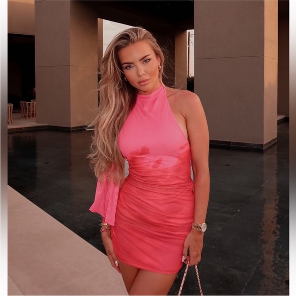 PRINTED TULLE DRESS - Picture 7 of 17